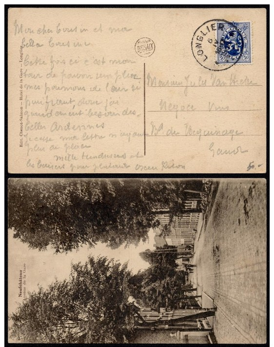 FA381 Carte Postale De Longlier à Gand 1936 - Cartes Souvenir – Emissions Communes [HK]