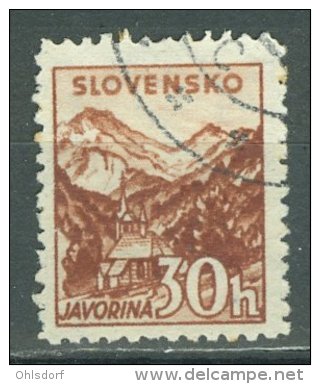 SLOVENSKO 1940: Mi 75 / YT 43, O - FREE SHIPPING ABOVE 10 EURO - Used Stamps