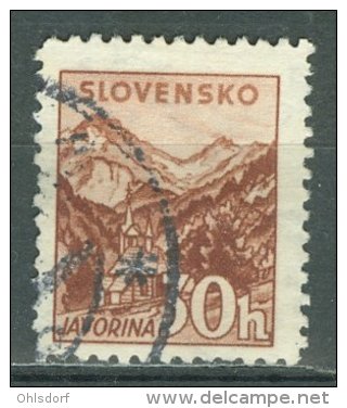 SLOVENSKO 1940: Mi 75 / YT 43, O - FREE SHIPPING ABOVE 10 EURO - Gebraucht