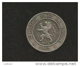 Belgique - LEOPOLD I - 10 Centimes 1863 - 10 Cents