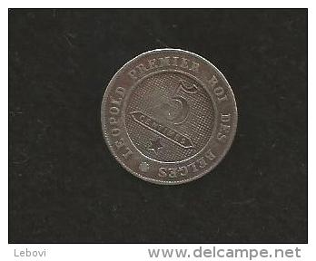 Belgique - LEOPOLD I - 5 Centimes 1862 - 5 Cent