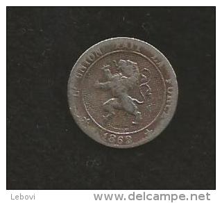 Belgique - LEOPOLD I - 5 Centimes 1862 - 5 Cent