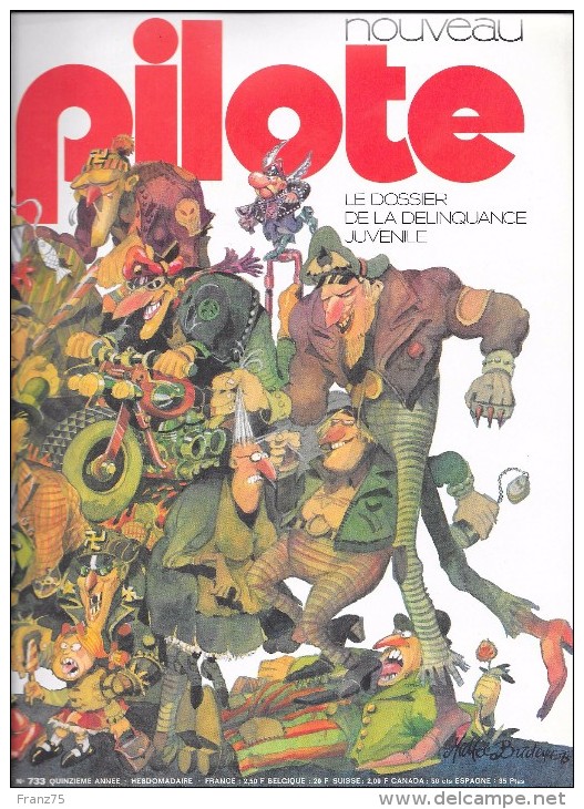 PILOTE-"la Délinquance Juvénile"-N°733-1973-BE/TBE - Pilote