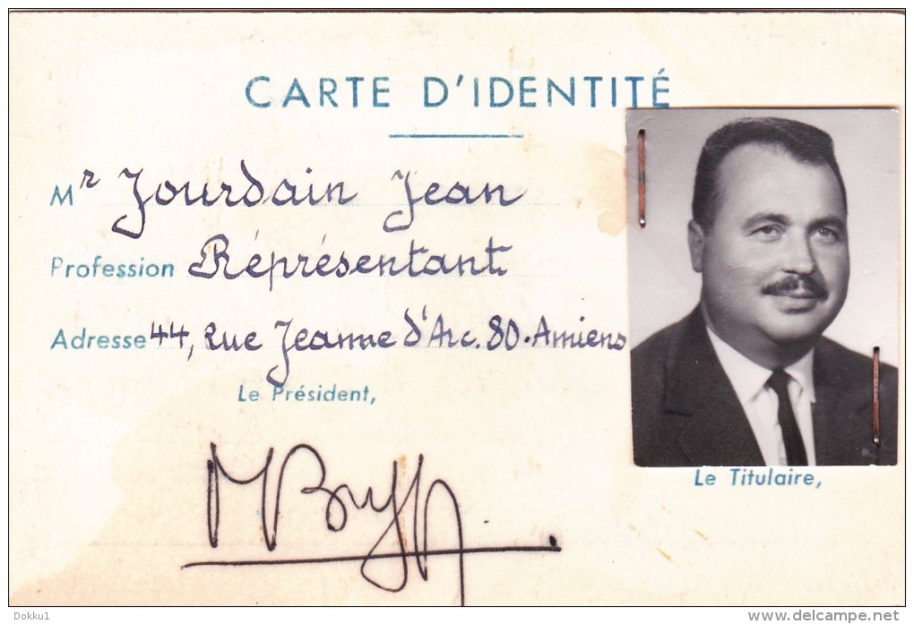 Fédération Nationale Des Amicales De Sous-officiers De Réserve - Carte D'administrateur - 1968. - Dokumente