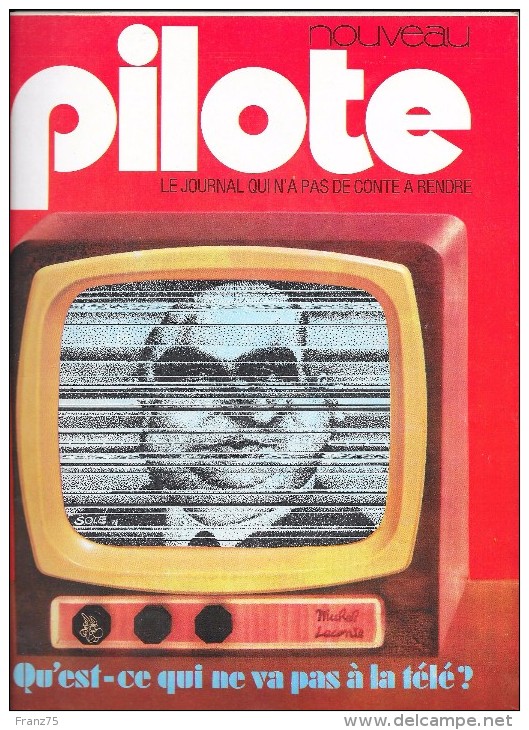 PILOTE-"qu'est Ce Qui Ne Va Pas à La Télé"-N°732-1973-BE/TBE - Pilote