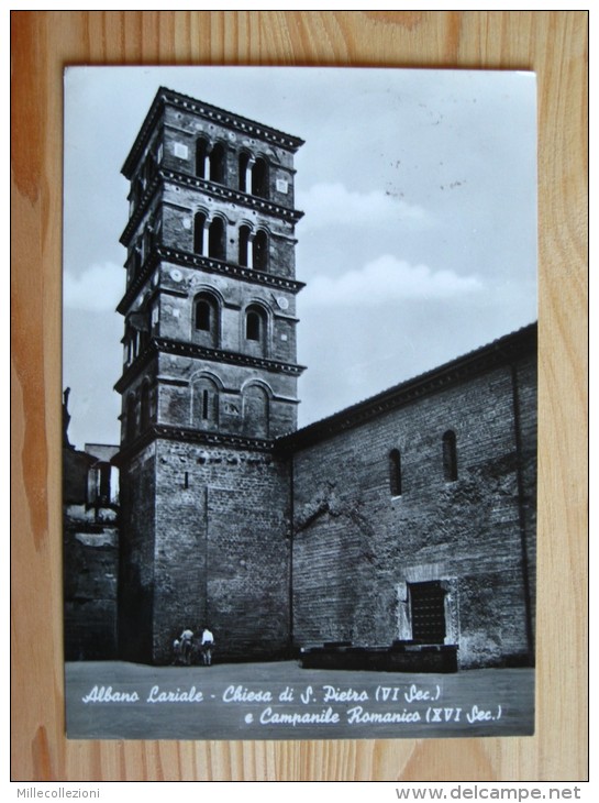 Rm2107)  Albano Laziale - Chiesa Di S. Pietroe Campanile Romanico - Altri & Non Classificati