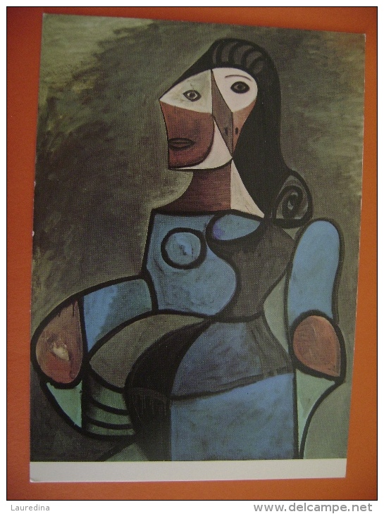 CPM ILLUSTRATEUR PICASSO - 1944 LA FEMME EN BLEU - Picasso