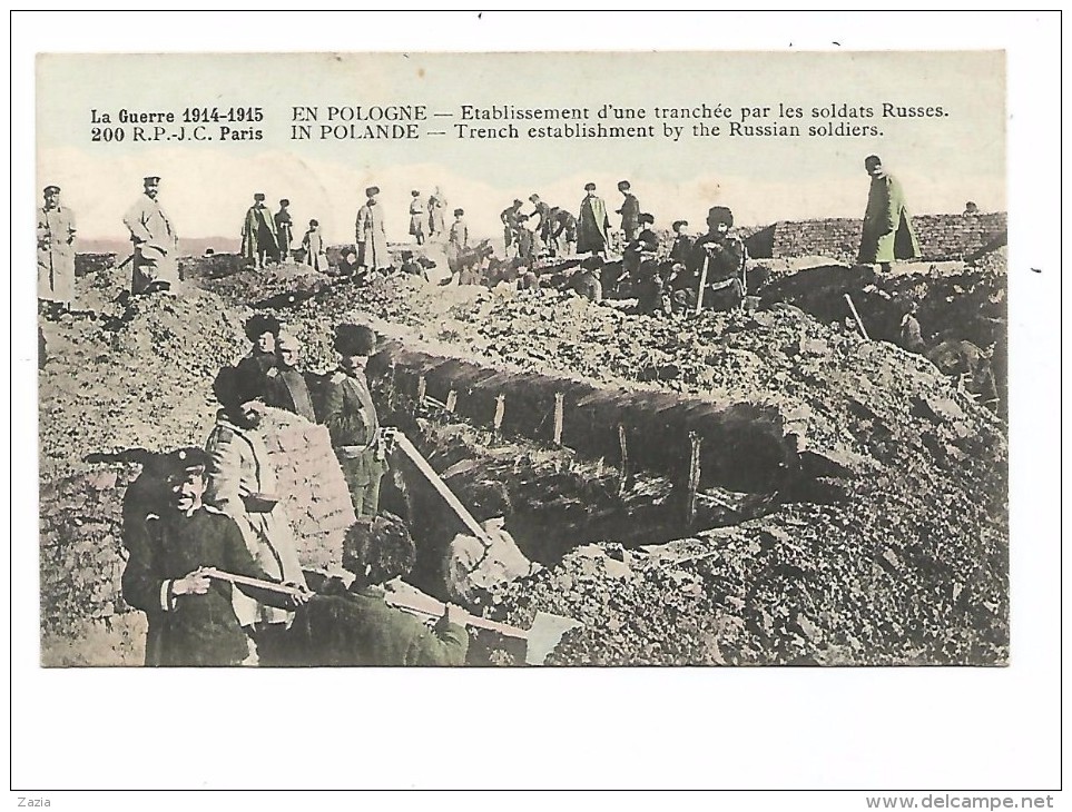 EUD.237/ En Pologne - Etablissement D'une Tranchée Par Les Soldats Russes - Guerre 1914-1915 - Polen