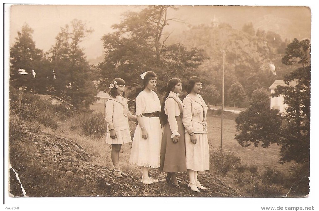 A Identifier - Carte Photo De 4 Femmes - A Identifier