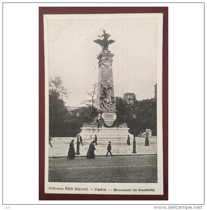 Paris  Monument De Gambetta  Collection Petit Journal - Statues