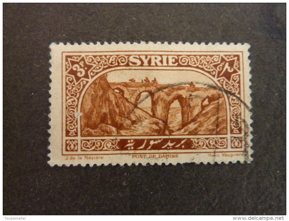 SYRIE, Année 1925, YT N° 163 Oblitéré, Très Légère Trace Charnière - Usados