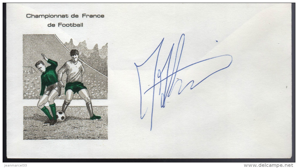 Lettre Football Autographe De Jean Marc Ferreri Aux Girondins De Bordeaux 1986/1991 Mileu Offensif Ou Attaquant - Storia Postale