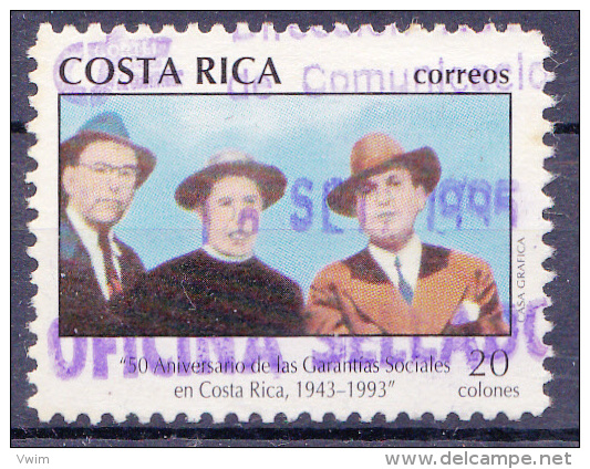 COSTA RICA - 1993 - Mi.Nr(s).1424 - 50 Jaar SOC.ZEKERHEID - -   Oblitèré/gebruikt/Usado/Used  ° - Costa Rica