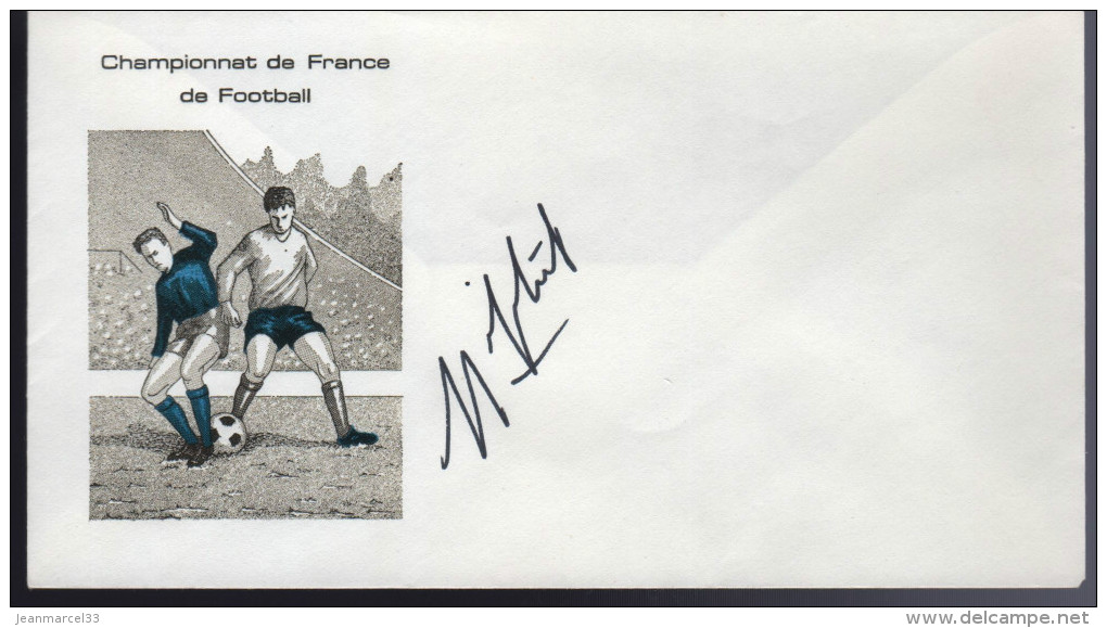 Lettre Football Autographe De Dominique Bijotat Aux Girondins De Bordeaux 1987/1988 - Storia Postale