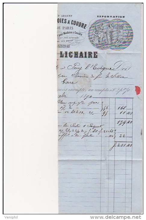 N*60 TYPE III SUR LETTRE PARTIELLE -VARIETE  " 2 Du 25 C Déformé . ANNEE 1874 - 1849-1876: Klassieke Periode