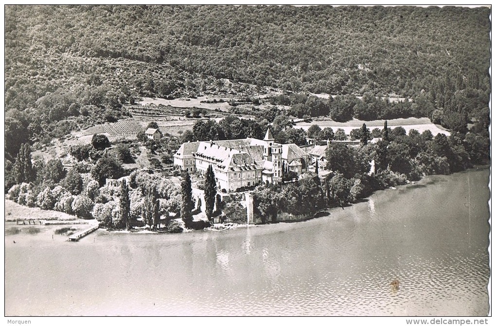 16877. Postal HAUTECOMBE  (savoie) 1954. Vue D'avion D'abbaye Hautecombe - Cartas & Documentos