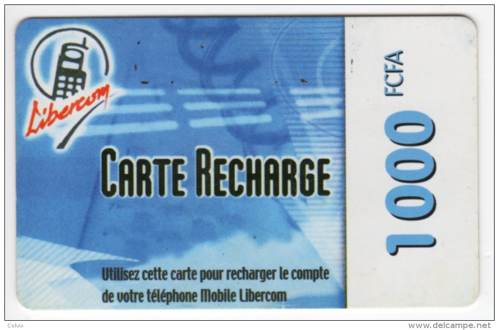 BENIN RECHARGE GSM LIBERCOM 1000 FCFA - Bénin