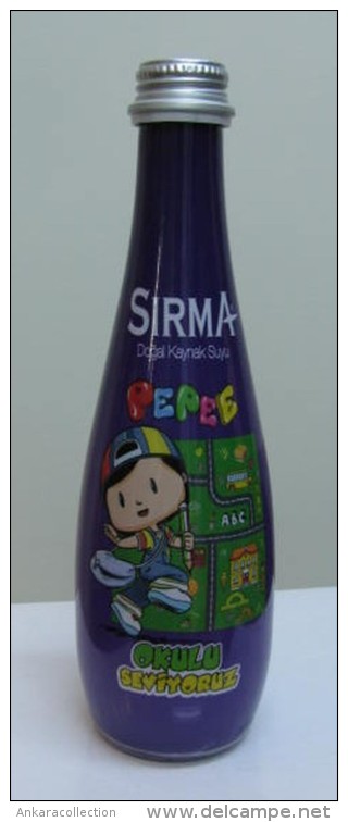 AC - SIRMA WATER - PEPEE # 3 2016 LIIMITED EDITION 330 Ml SHRINK WRAPPED GLASS WATER BOTTLE  NEW SEALED - Sonstige & Ohne Zuordnung