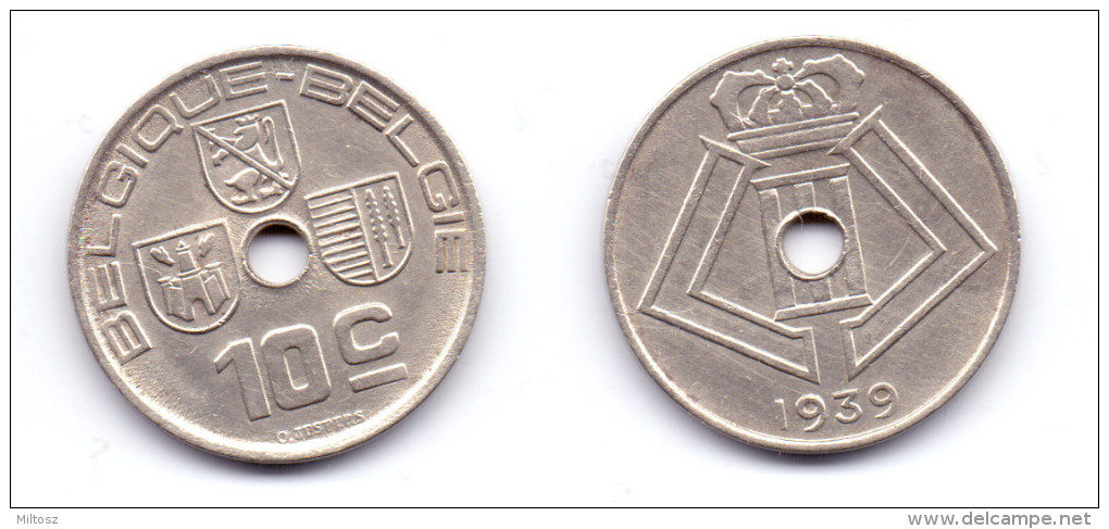 Belgium 10 Centimes 1939 BELGIQUE-BELGIE - 10 Centimes