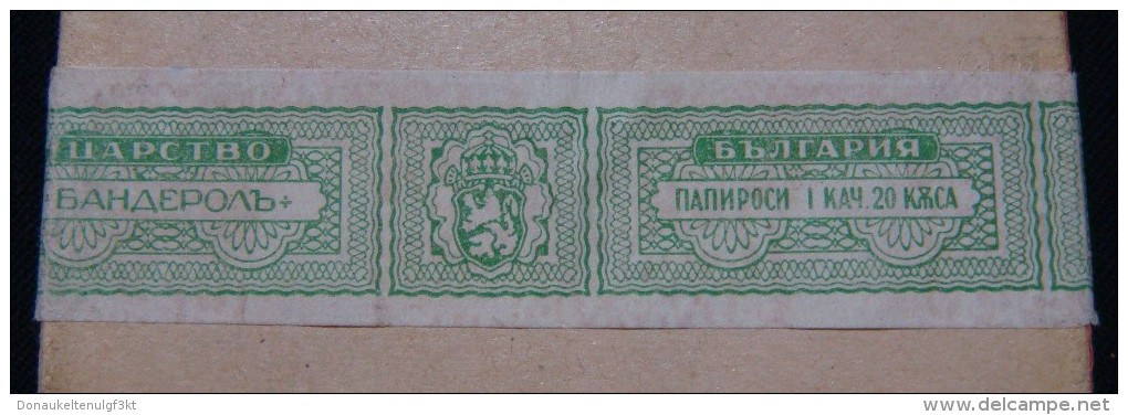 BULGARIA KINGDOM *TJOTONDJIJA PLOVDIV* OPENED HARD PACK WITH FISCAL REVENUE STAMP. KINGDOM PERIOD. VERY RARE. PRICE 12 L - Other & Unclassified