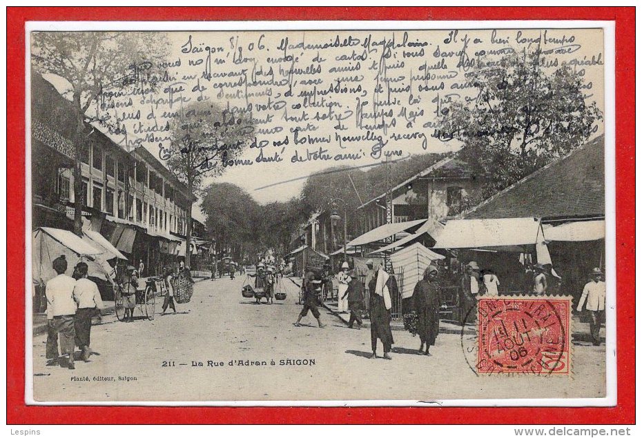 ASIE  - VIËT-NAM -- La Rue D'Adran à SAIGON - Viêt-Nam