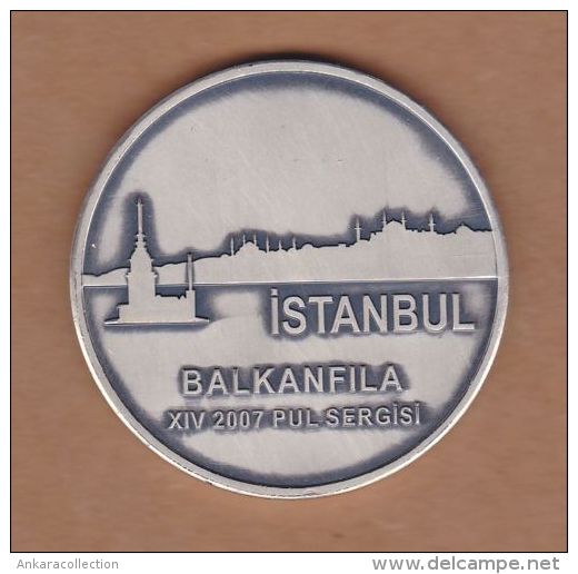 AC - BALKANFILA XIV STAMP EXHIBITION MEDAL MEDALLION ISTANBUL, TURKEY 2007 UNC - Other & Unclassified