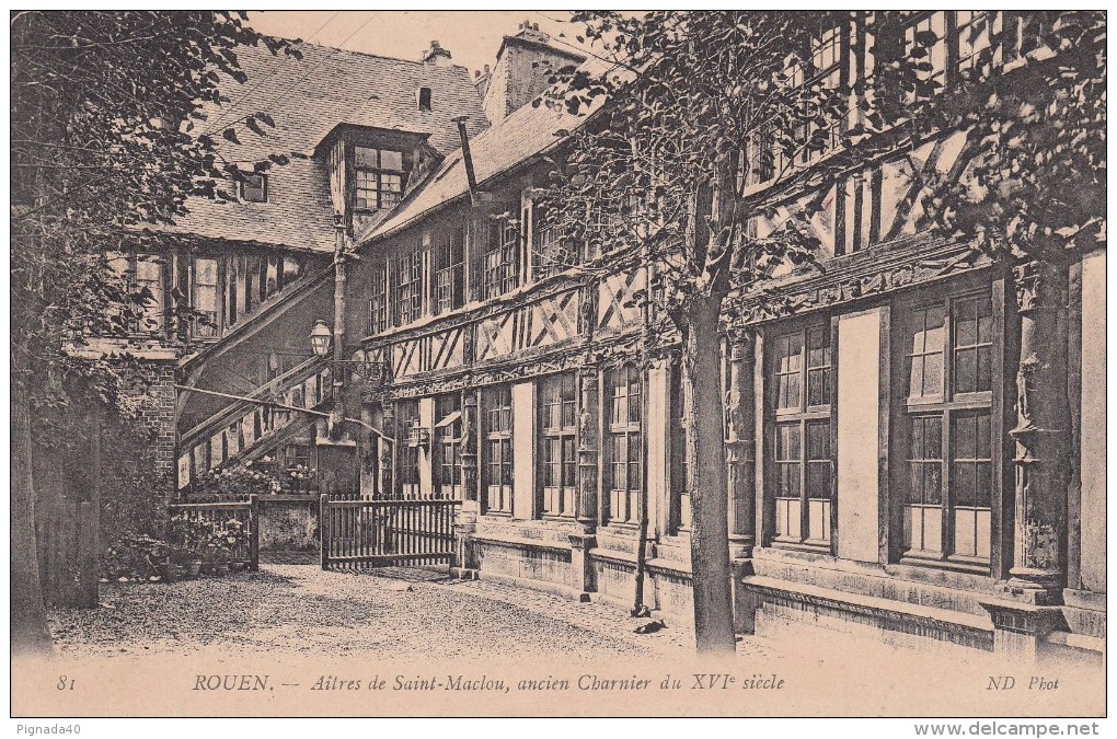 Cp , 76 , ROUEN , Aîtres De Saint-Maclou, Ancien Charnier Du XVIe S. - Rouen