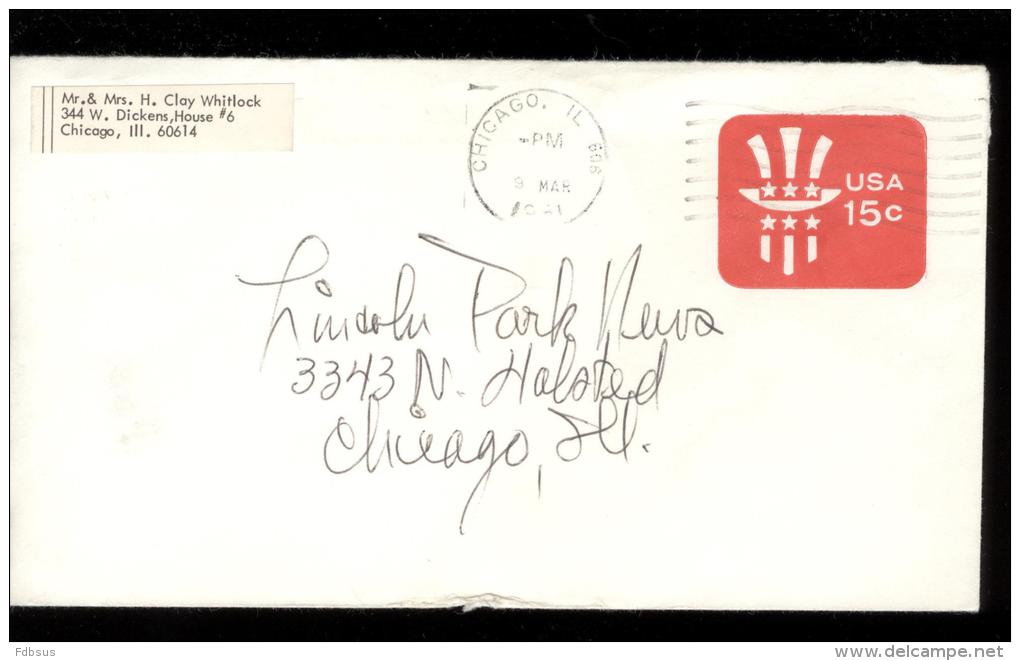 1981 Envelope Scott U581 Cancelled CHICAGO - 1981-00