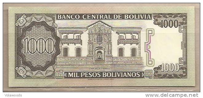 Bolivia - Banconota Non Circolata Da 1000 Pesos - 1982 - Bolivie