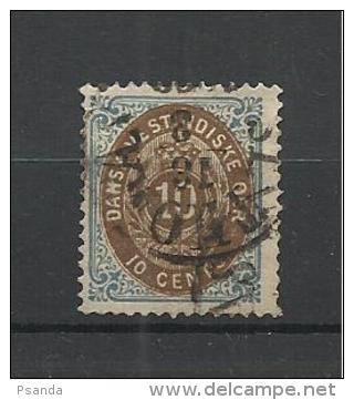 Denmark 1876  (West Indies) Mino 11I B  Used Stamps - Danimarca (Antille)