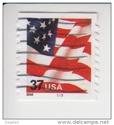 Verenigde Staten(United States) Rolzegel Met Plaatnummer Michel-nr 3595 I BC Plaatnummer 3333 - Ruedecillas (Números De Placas)