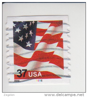 Verenigde Staten(United States) Rolzegel Met Plaatnummer Michel-nr 3595 I BC Plaatnummer 6666 - Roulettes (Numéros De Planches)