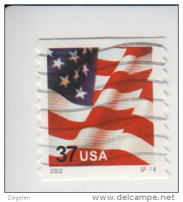 Verenigde Staten(United States) Rolzegel Met Plaatnummer Michel-nr 3595 II BO Yc Plaatnummer S4444 - Ruedecillas (Números De Placas)