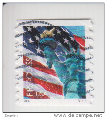 Verenigde Staten(United States) Rolzegel Met Plaatnummer Michel-nr  4016 BO Plaatnummer V1111 - Ruedecillas (Números De Placas)