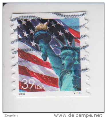 Verenigde Staten(United States) Rolzegel Met Plaatnummer Michel-nr  4019  BL Plaatnummer V1111 - Ruedecillas (Números De Placas)