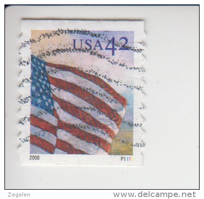 Verenigde Staten(United States) Rolzegel Met Plaatnummer Michel-nr  4348 BG Plaatnummer P1111 - Coils (Plate Numbers)