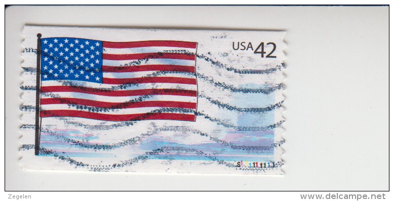 Verenigde Staten(United States) Rolzegel Met Plaatnummer Michel-nr  4381 Plaatnummer S11111111111 - Coils (Plate Numbers)
