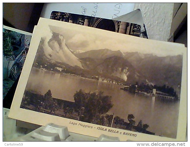 15 CARD  F PICCOLO ISOLA SUPERIORE E ISOLA BELLA E MADRE LAGO MAGGIORE LE BORROMEE  N1910< FI10327