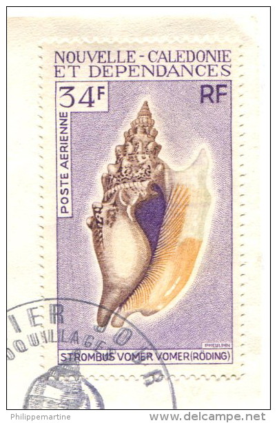 Nouvelle Calédonie 1970-71 - Poste Aérienne YT 115 (o) Sur Fragment - Gebraucht