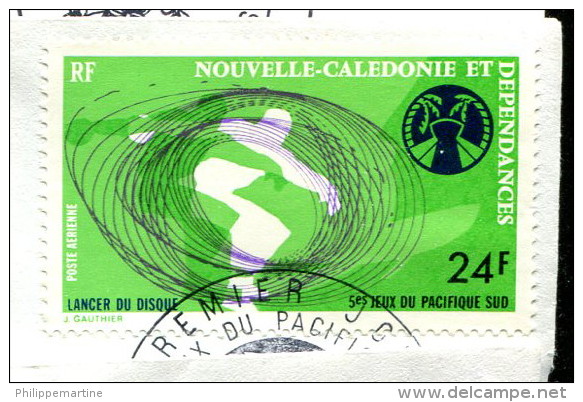 Nouvelle Calédonie 1975 - Poste Aérienne YT 167 (o) Sur Fragment - Used Stamps