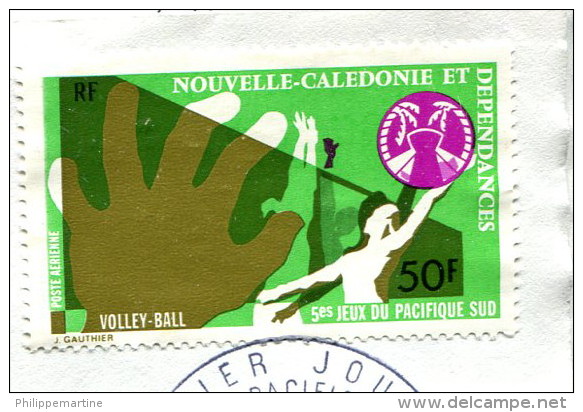 Nouvelle Calédonie 1975 - Poste Aérienne YT 168 (o) Sur Fragment - Used Stamps