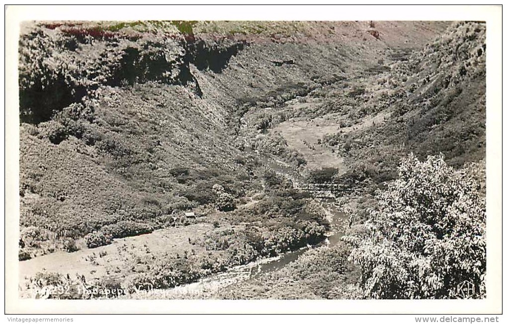 264233-Hawaii, Kauai, RPPC, Hanapepe Valley, Kodak Hawaii Photo No H-292 - Kauai