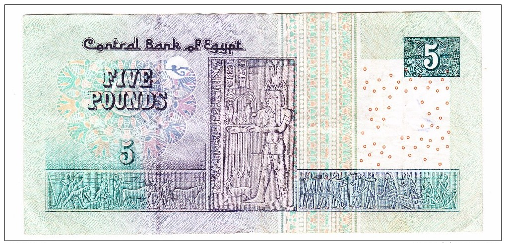 Egypt 5 Pounds Banknote - Egypt