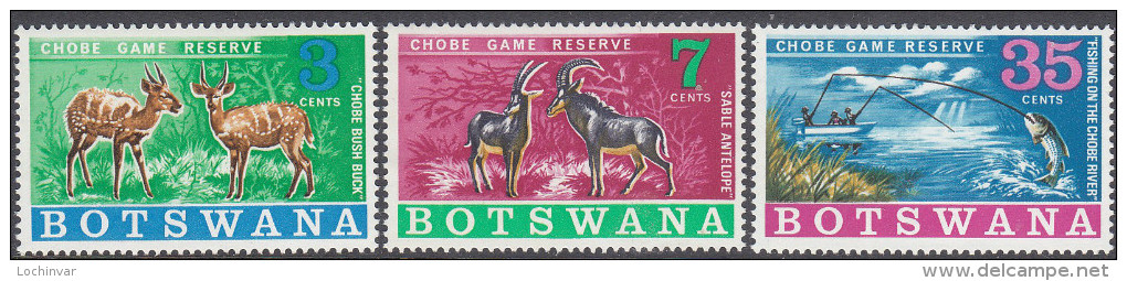 BOTSWANA, 1967 GAME RESERVE 3 MNH - Botswana (1966-...)