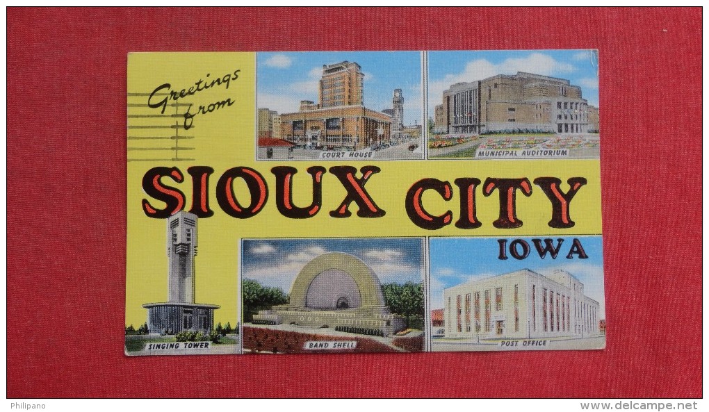 Iowa> Sioux City Multi View Greetings====    =====ref 61 - Sioux City