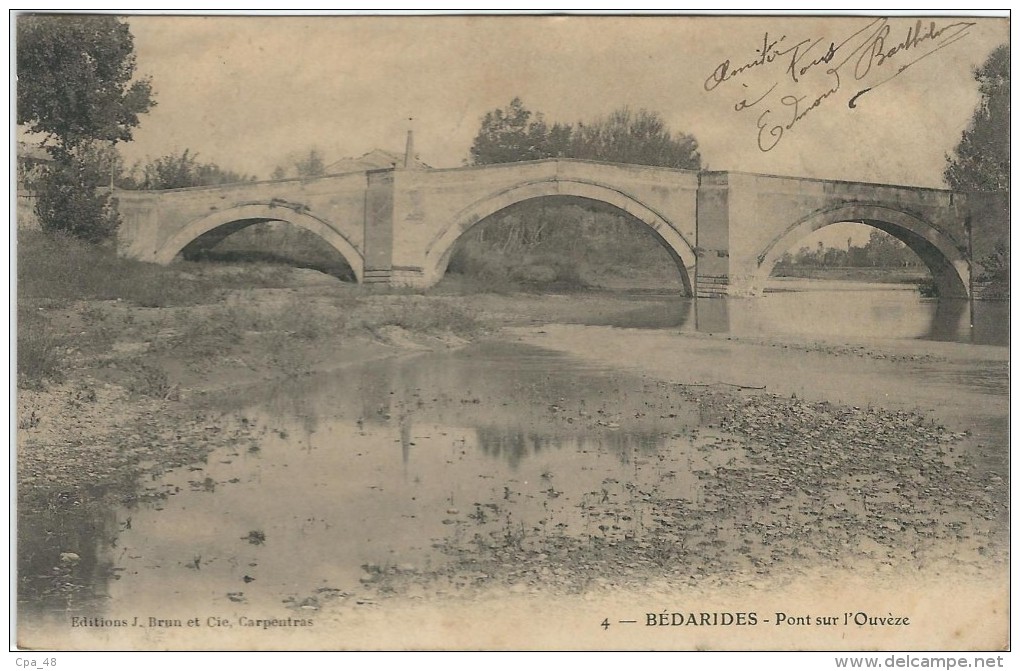 Vaucluse, Bédarides, Pont Sur L'Ouvèze, Précurseur - Bedarrides