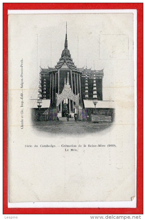 ASIE - CAMBODGE -- Crémation De La Reine Mère 1899 - Cambodja