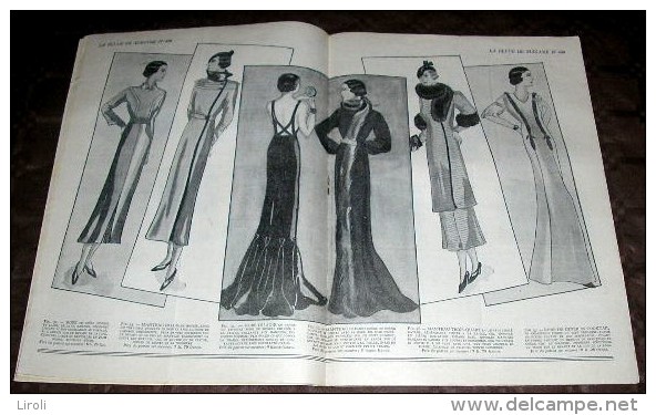 LA REVUE MADAME. 1933. 406. MANTEAU ELEGANT EN DRAP NOIR - Fashion