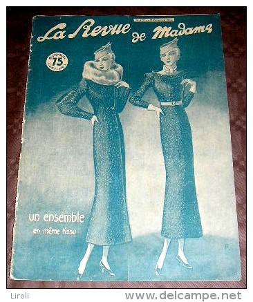 LA REVUE MADAME. 1933. 409. UN ENSEMBLE EN MEME TISSU. POUPEES - Fashion