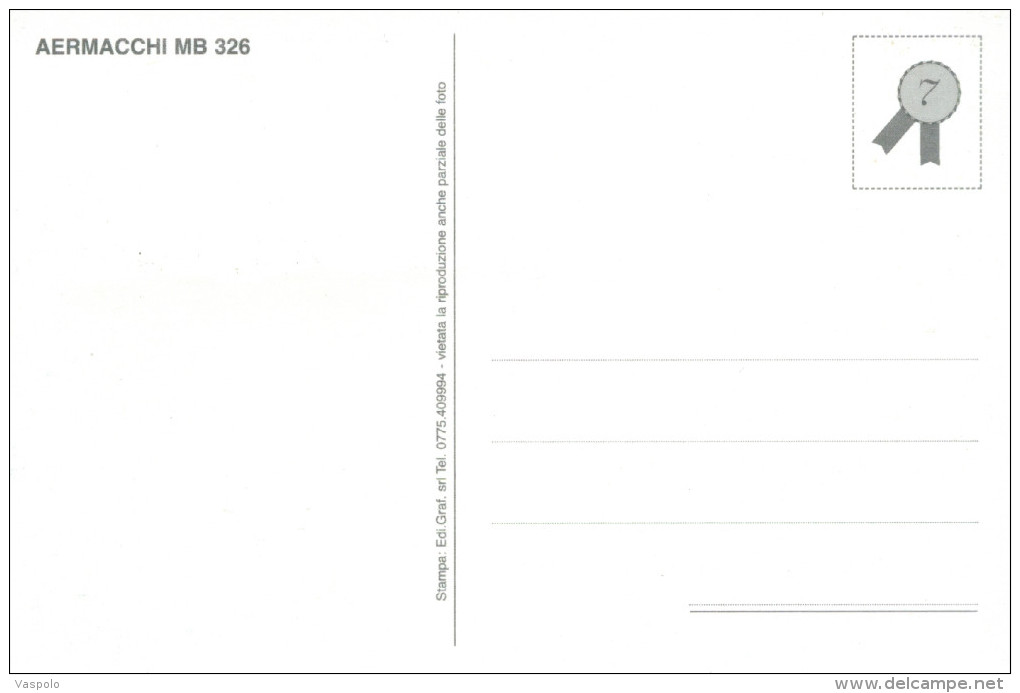 AERMACCHI MB 326 AIRPLANE MILITARY ITALIAN AERONAUTICA - 1946-....: Moderne